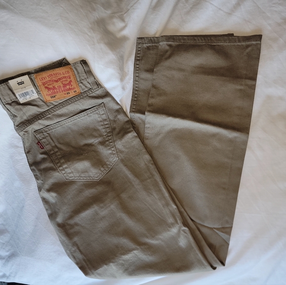 Men's 559 Relaxed Straight Fit Men'sJeans 33W x 32L Desert Taupe-Brown Stretch - Picture 8 of 9